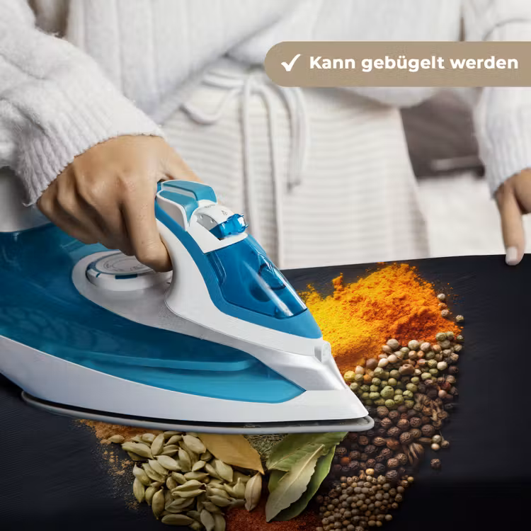 Specerijen - Mix - Hartvorm - Zwart Wandkleed katoen klein -tsfeer9_DE