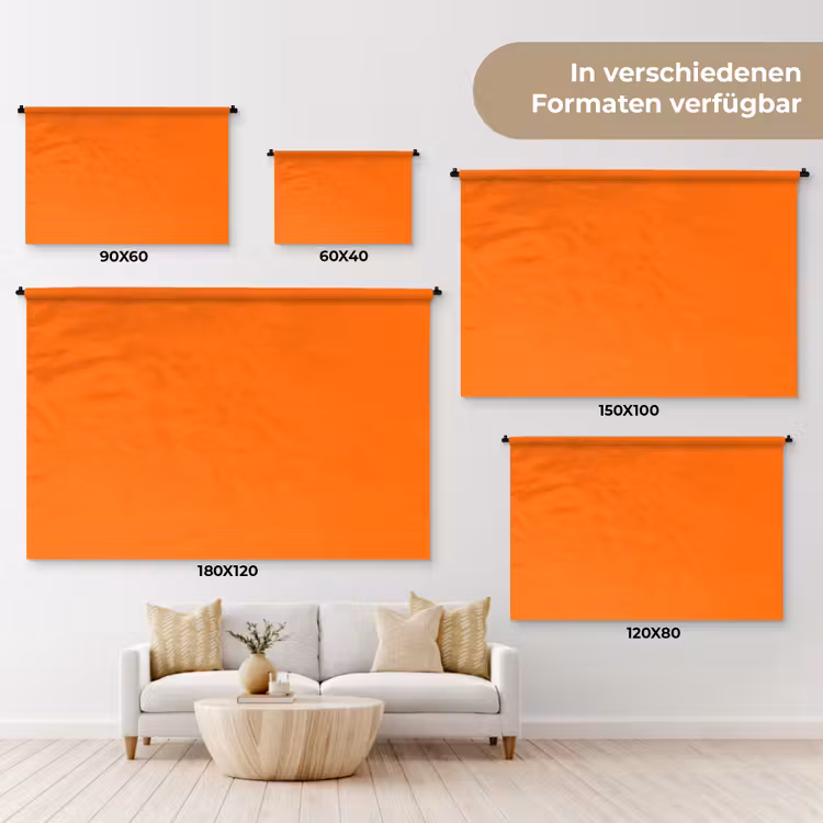 Spiced - Pumpkin - Oranje Wandkleed katoen klein 269 -tsfeer8_DE