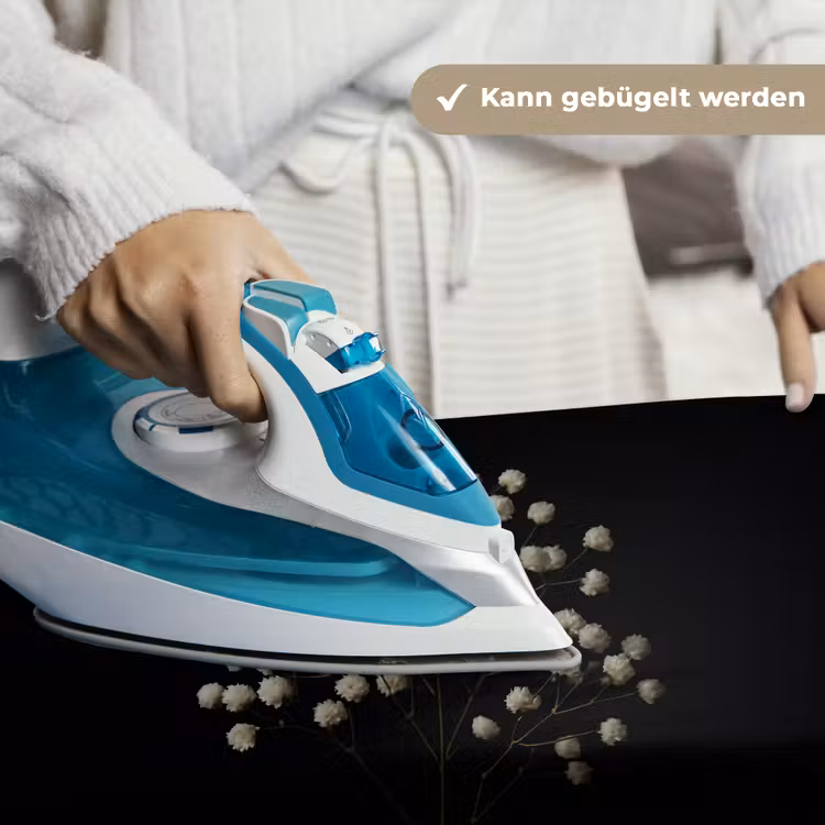 Gipskruid - Bloemetjes - Wit - Minimalistisch Wandkleed katoen klein -tsfeer9_DE