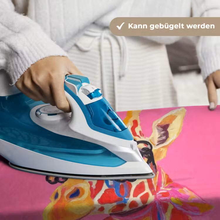 Giraf - Roze - Bril - Sjaal Wandkleed katoen klein -tsfeer9_DE