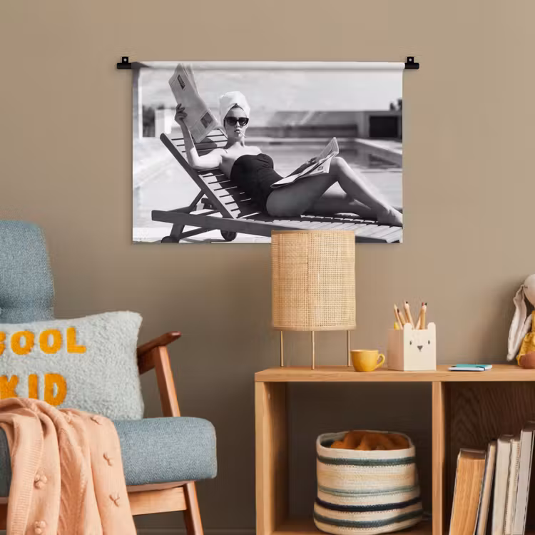 Glamour - Modern - Zwart - Wit Wandkleed katoen klein -wsfeer4_kind