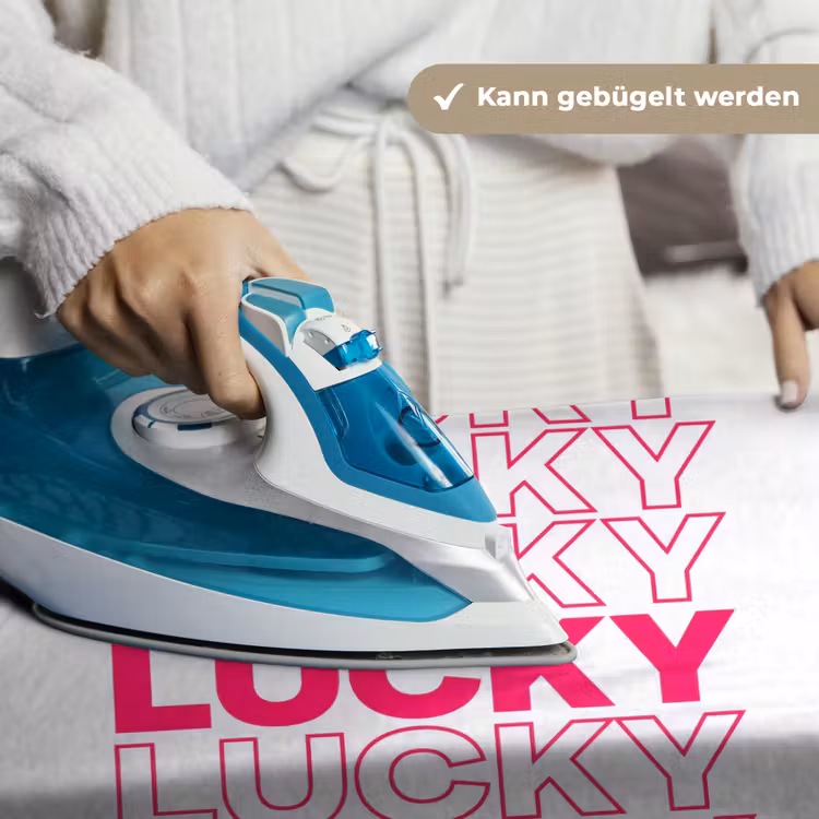 Lucky - Roze - Patroon Wandkleed katoen klein -tsfeer9_DE