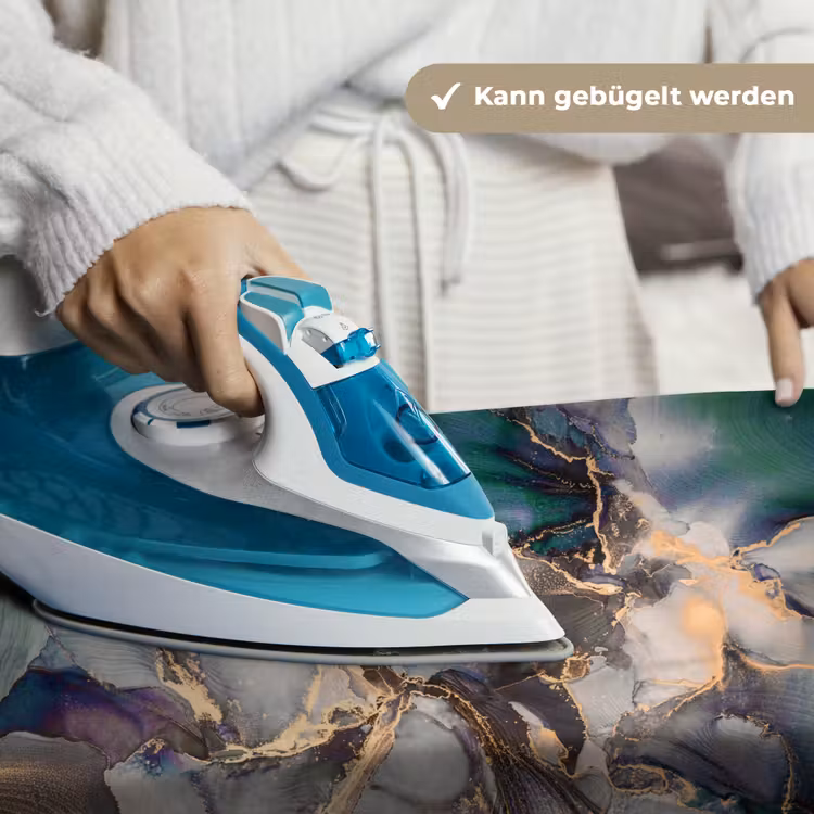 Goud - Blauw - Marmer Wandkleed katoen klein -tsfeer9_DE