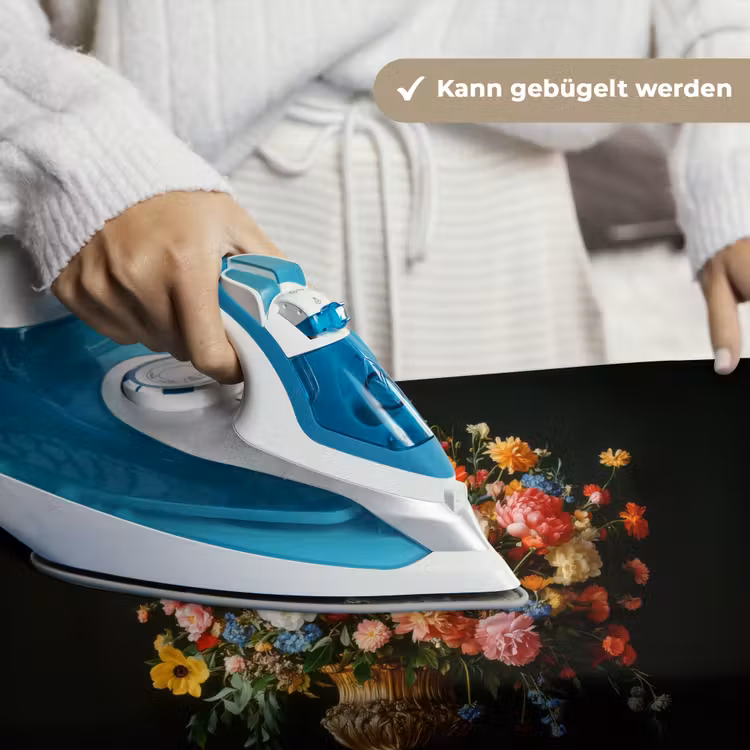 Goud - Bloemen - Kleuren - Vaas Wandkleed katoen klein -tsfeer9_DE