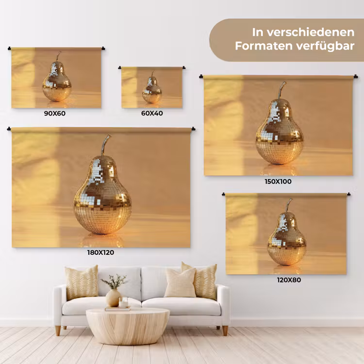 Goud - Disco - Glitter - Peer Wandkleed katoen klein -tsfeer8_DE