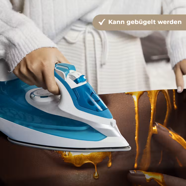 Goud - Vrouw - Verf - Lippen - Luxe Wandkleed katoen klein -tsfeer9_DE