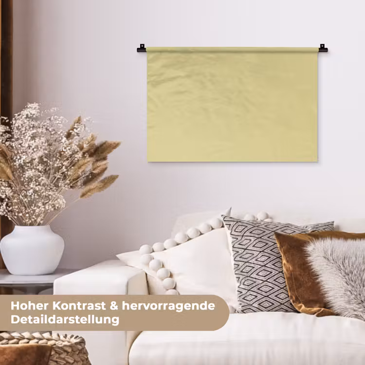 Golden - Clover - Geel Wandkleed katoen klein 269 -tsfeer1_DE