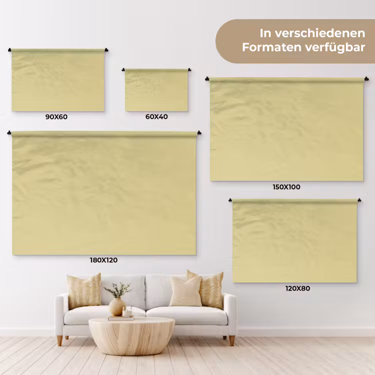 Golden - Clover - Geel Wandkleed katoen klein 269 -tsfeer8_DE