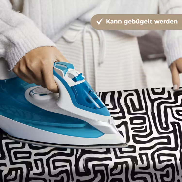 Grafisch - Lijnen - Zwart - Wit Wandkleed katoen klein 269 -tsfeer9_DE