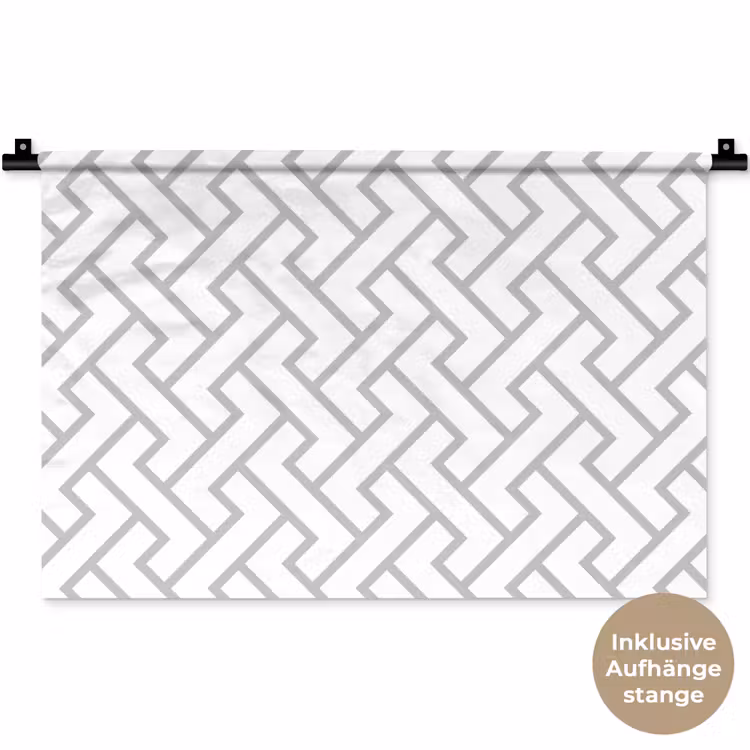 Grafisch - Patroon - Modern - Lijn Wandkleed katoen klein 269 -t3d_DE