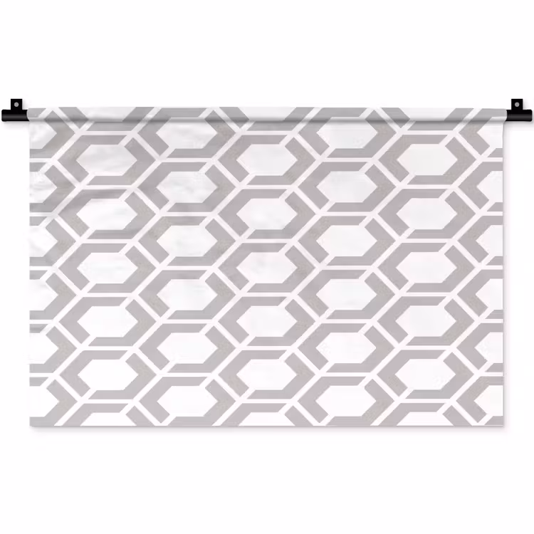 Grafisch - Patroon - Modern - Hexagon Wandkleed katoen klein 269 -zz3d