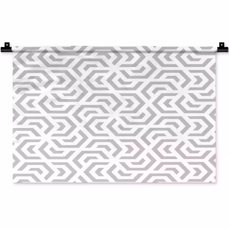 Grafisch - Patroon - Modern - Hexagon Wandkleed katoen klein 269 -zz3d