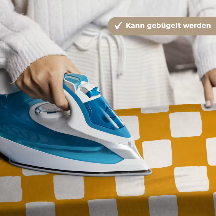Grafisch - Patroon - Oker Wandkleed katoen klein 269 -tsfeer9_DE