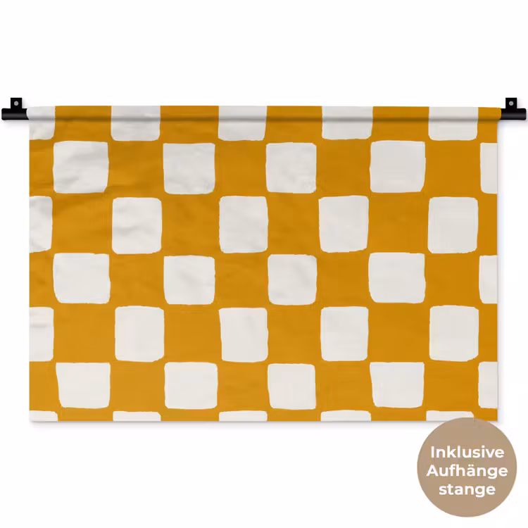 Grafisch - Patroon - Oker Wandkleed katoen klein 269 -t3d_DE