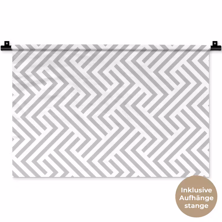 Grafisch - Patroon - Modern - Opvallend Wandkleed katoen klein 269 -t3d_DE