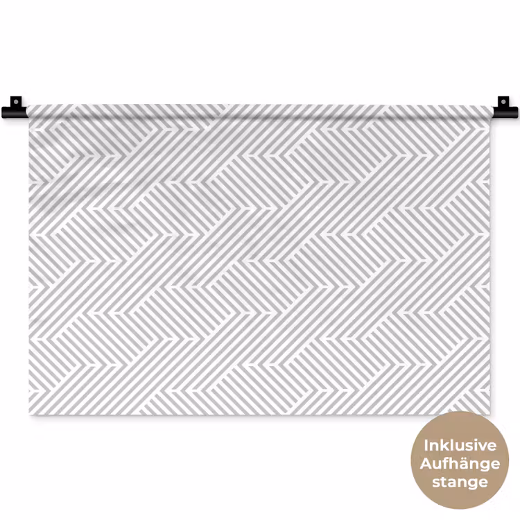 Grafisch - Patroon - Modern - Geometrisch Wandkleed katoen klein 269 -t3d_DE