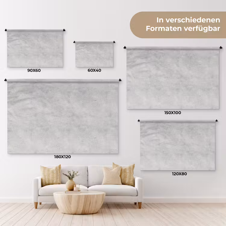 Grijs - Beton - Neutraal Wandkleed katoen klein 269 -tsfeer8_DE