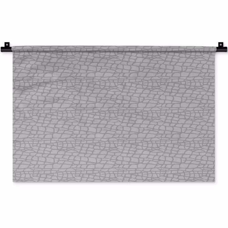 Grijs - Reptiel - Dier - Patroon Wandkleed katoen klein 269 -zz3d
