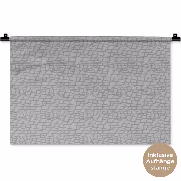 Grijs - Reptiel - Dier - Patroon Wandkleed katoen klein 269 -t3d_DE