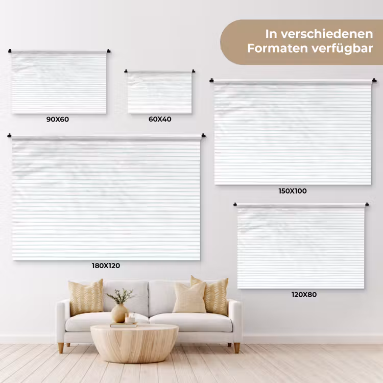 Zee - Sfeer - Strepen - Groen Wandkleed katoen klein 269 -tsfeer8_DE