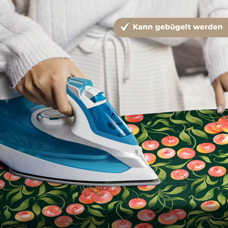 Groen - Rood - Kersen - Bladeren Wandkleed katoen klein 269 -tsfeer9_DE