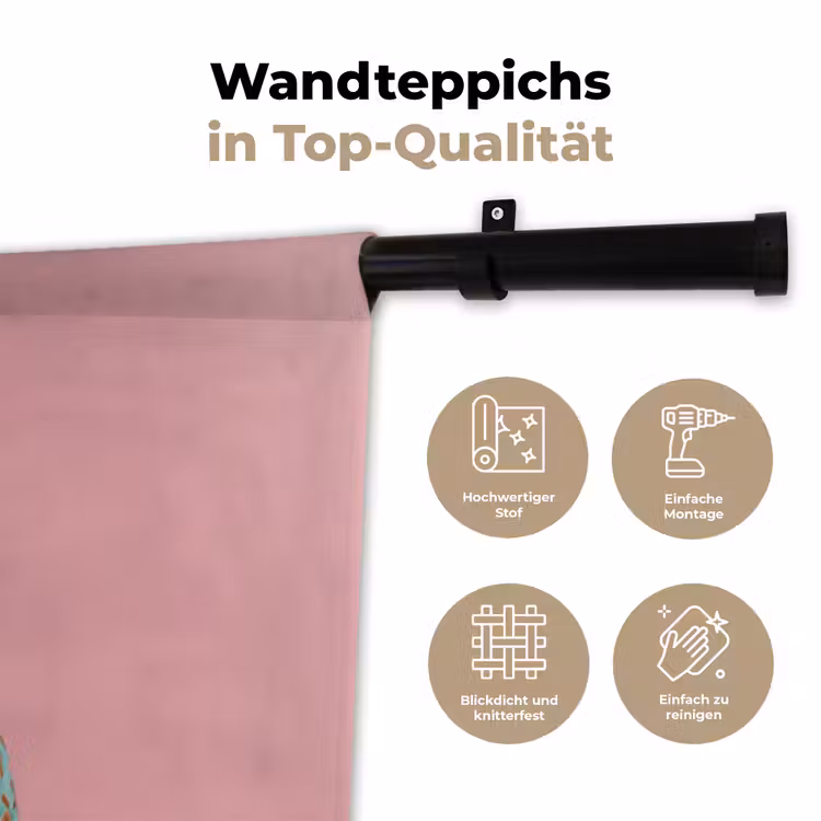 Sjaal - Aap - Zonnebril - Jasje Wandkleed katoen klein -tsfeer2_DE