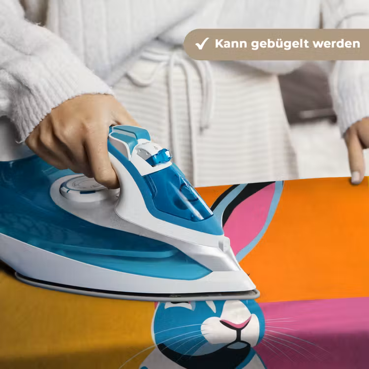 Haas - Kleurvakken - Oren - Roze Wandkleed katoen klein -tsfeer9_DE