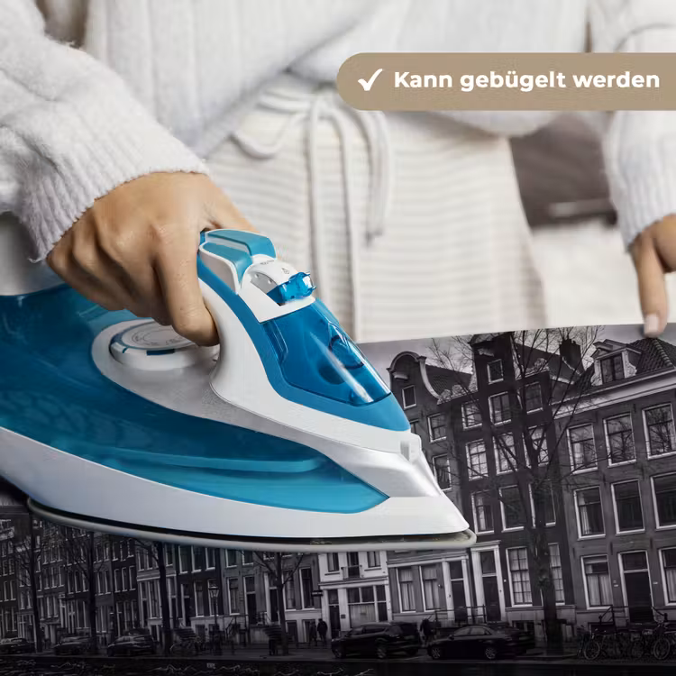Huis - Gracht - Amsterdam - Architectuur - Zwart-wit Wandkleed katoen klein -tsfeer9_DE