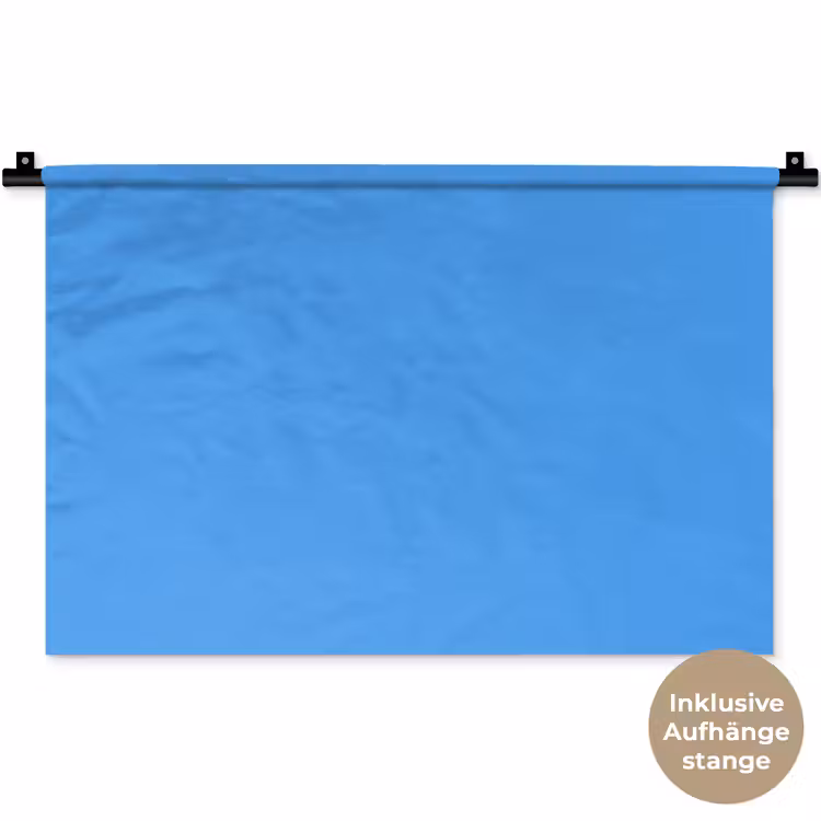 Bright - Azure - Blauw Wandkleed katoen klein 269 -t3d_DE