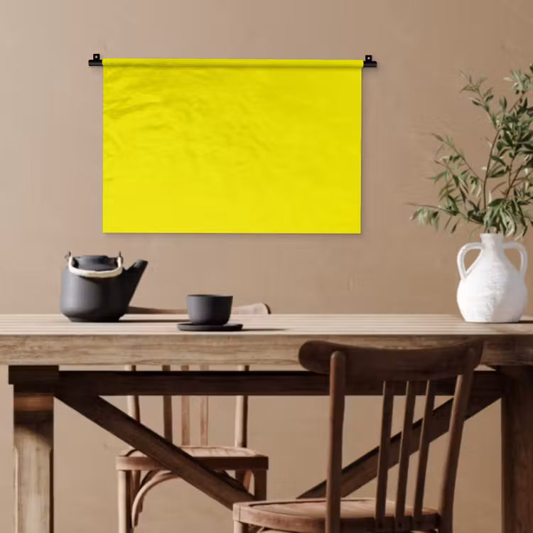 Bright - Canary - Geel Wandkleed katoen klein 269 -sfeer6