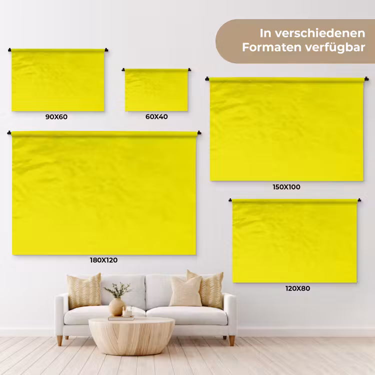 Bright - Canary - Geel Wandkleed katoen klein 269 -tsfeer8_DE