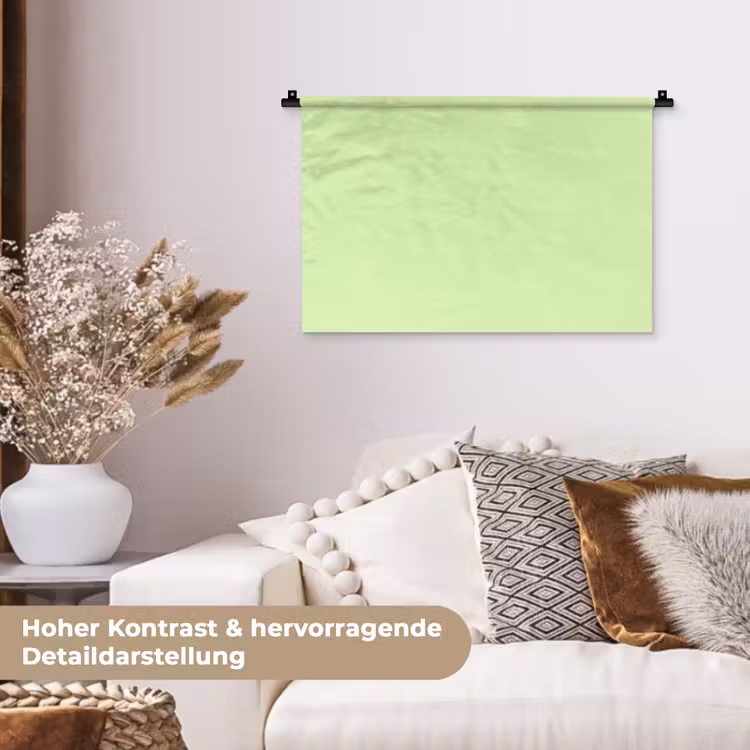 Light - Lime - Groen Wandkleed katoen klein 269 -tsfeer1_DE
