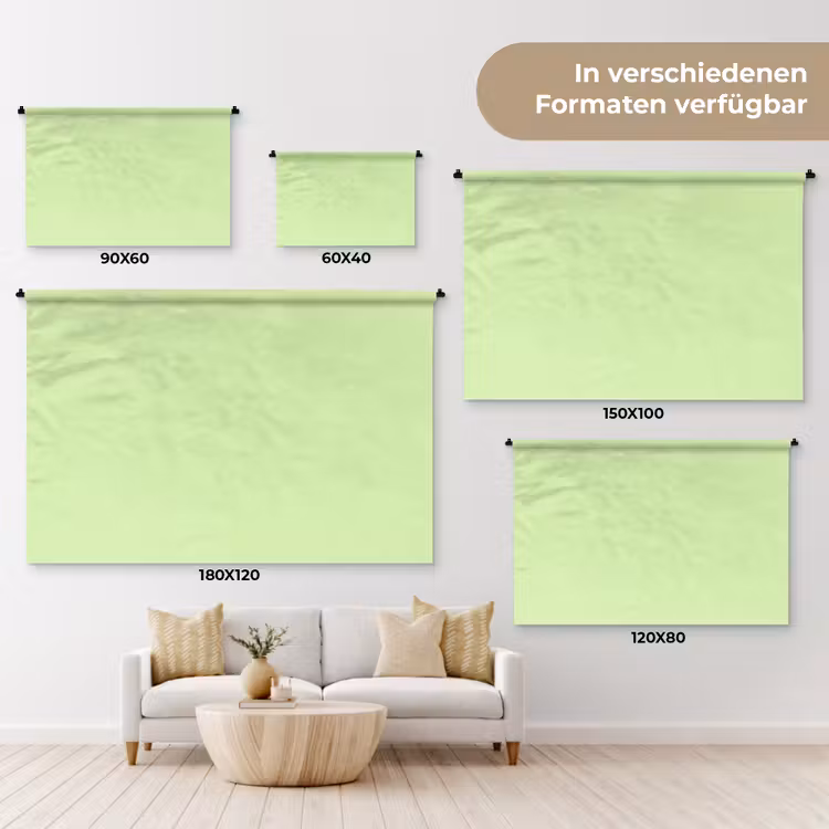 Light - Lime - Groen Wandkleed katoen klein 269 -tsfeer8_DE