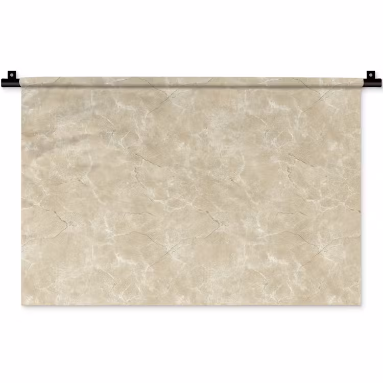 Lichtbeige - Marmer - Diffusie adering Wandkleed katoen klein 269 -zz3d