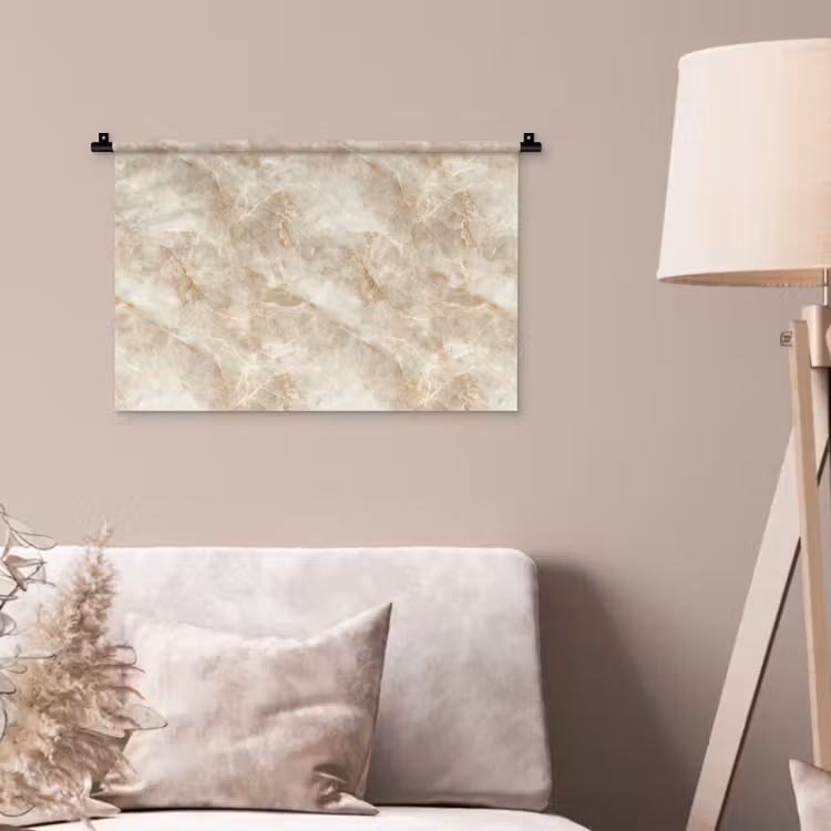 Lichtbeige - Onyx - Subtiel Wandkleed katoen klein 269 -sfeer4