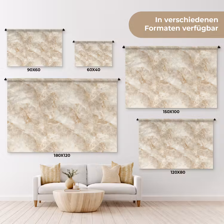 Lichtbeige - Onyx - Subtiel Wandkleed katoen klein 269 -tsfeer8_DE