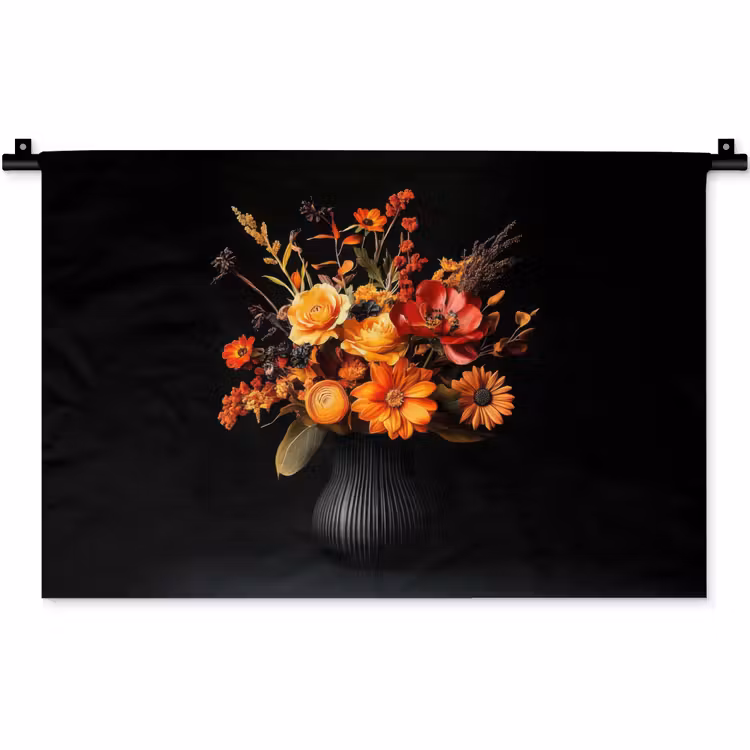 Herfst - Boeket - Oranje Wandkleed katoen klein -zz3d
