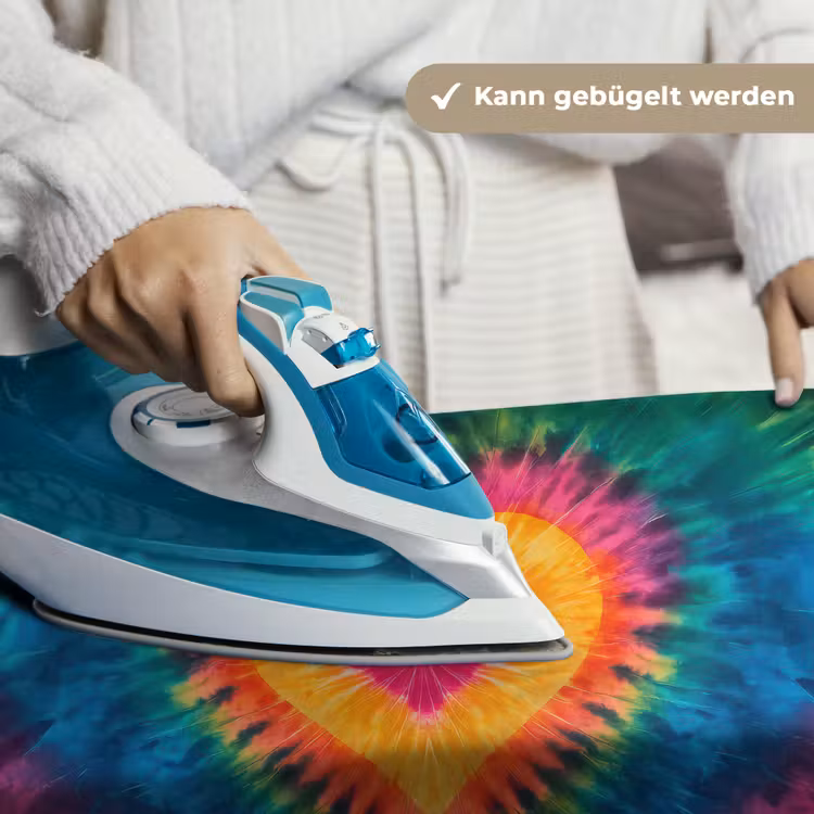 Hart - Tie Dye - Kleurrijk Wandkleed katoen klein -tsfeer9_DE