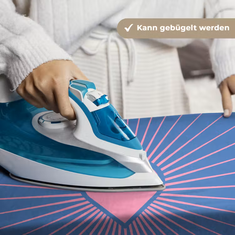 Hart - Stralen - Liefde - Modern - Roze Wandkleed katoen klein -tsfeer9_DE