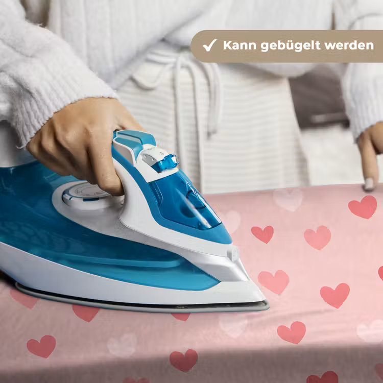 Hartjes - Patroon - Roze - Eenvoudig Wandkleed katoen klein -tsfeer9_DE