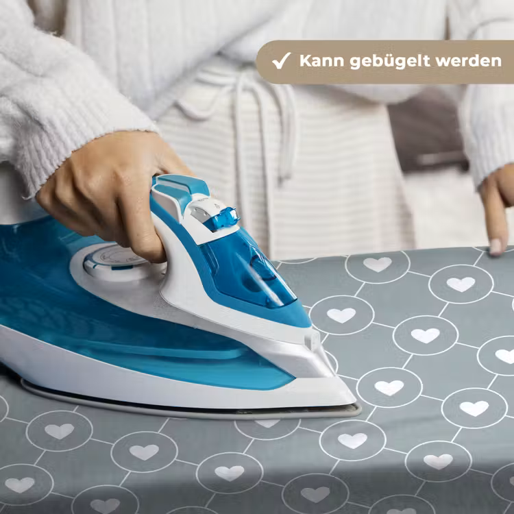 Hartjes - Wit - Rond - Patroon Wandkleed katoen klein 269 -tsfeer9_DE