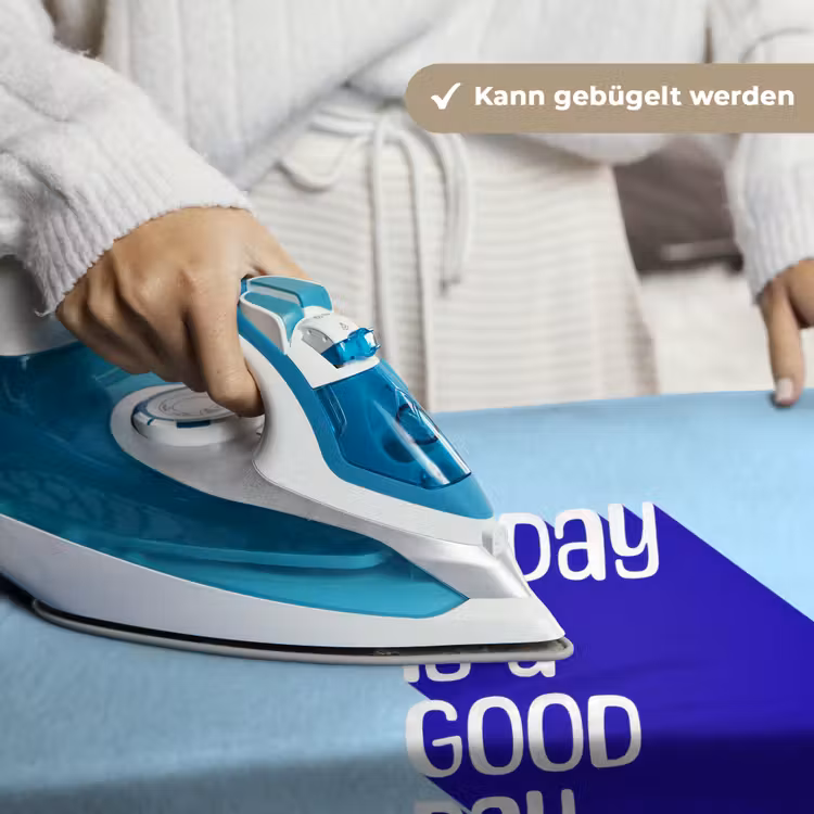 Today is a good day - Blauw - Schaduw Wandkleed katoen klein -tsfeer9_DE