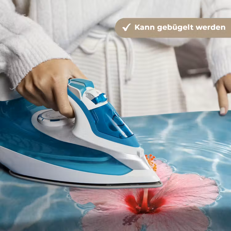 Hibiscus - Water - Roze Wandkleed katoen klein -tsfeer9_DE