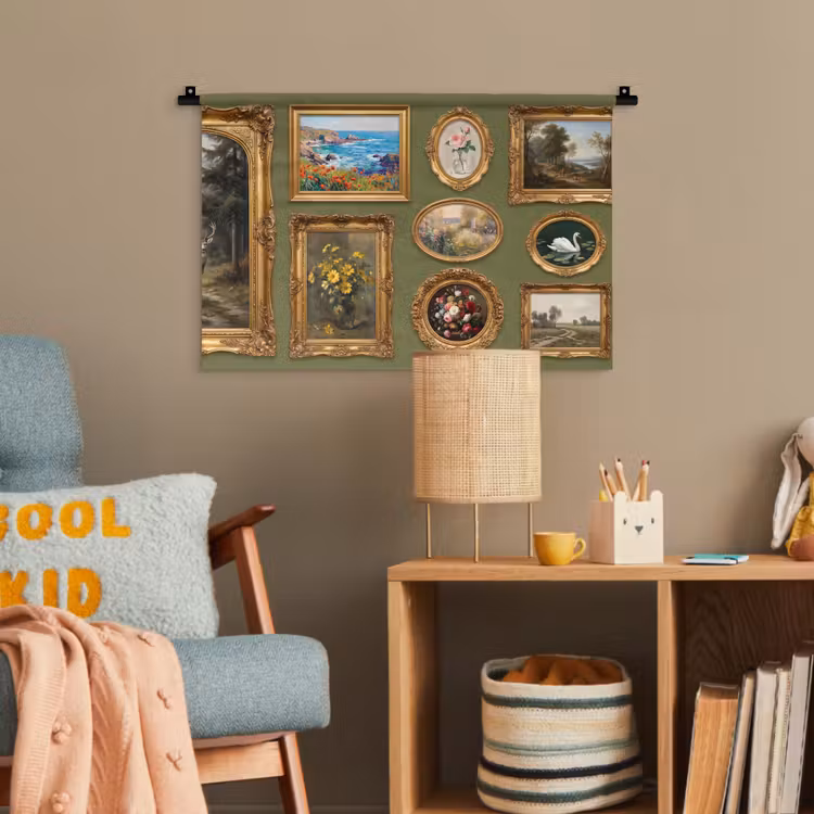 Hert - Bos - Natuur - Klassiek - Dieren Wandkleed katoen klein -wsfeer4_kind