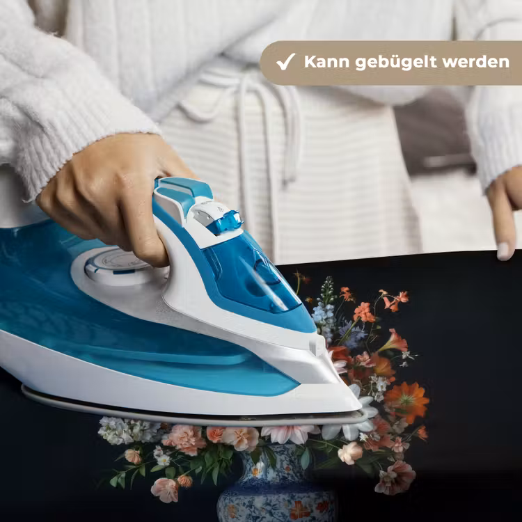 Hout - Vaas - Kleuren - Bloemen Wandkleed katoen klein -tsfeer9_DE