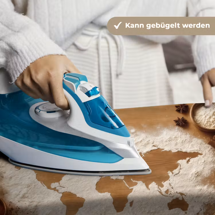 Hout - Wereldkaart - Bakken - Keuken Wandkleed katoen klein -tsfeer9_DE