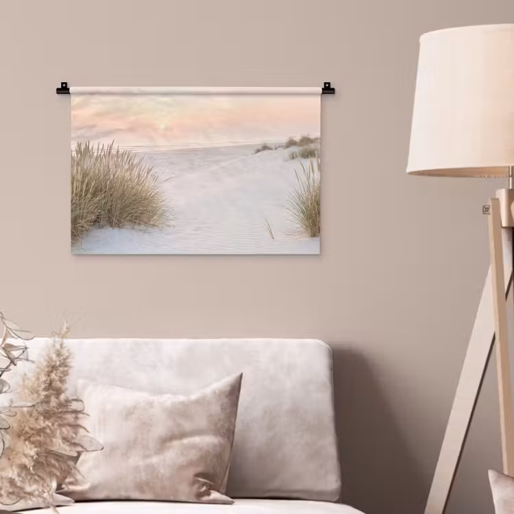 Horizon - Duinlandschap - Zand Wandkleed katoen klein -sfeer4