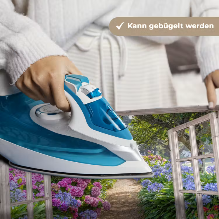 Hortensia - Doorkijk - Bloemen - Zomer - Paars - Pad Wandkleed katoen klein -tsfeer9_DE