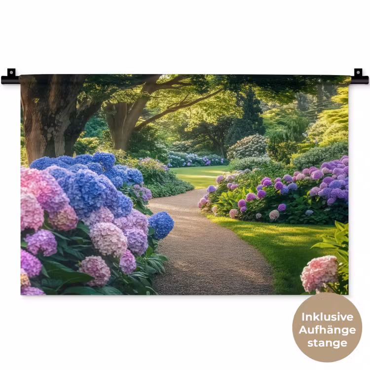 Hortensia- Park - Pad Wandkleed katoen klein -t3d_DE
