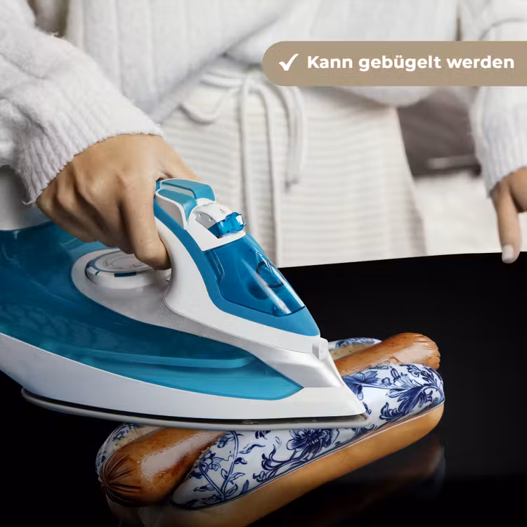 Hotdog - Porselein - Delfts blauw - Eten Wandkleed katoen klein -tsfeer9_DE